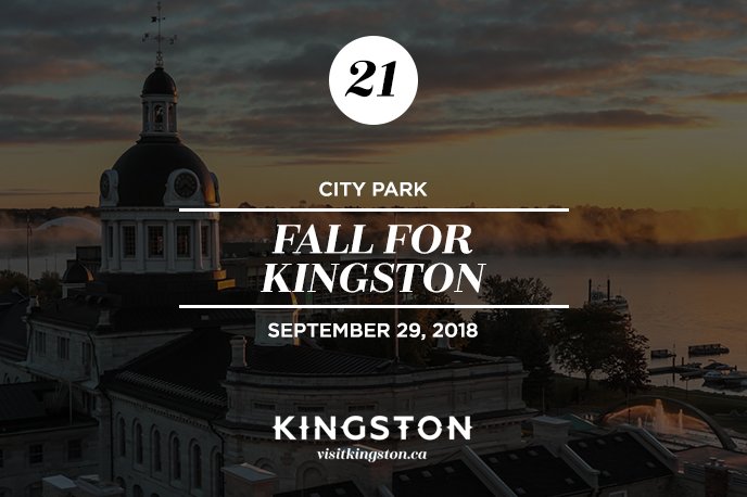 VisitKingstonCA's tweet photo. #21 of #25 things to do in Kingston this September: Fall for Kingston Festival (@fallforkingston) at City Park https://t.co/rprvUL4Y8H #VisitKingston #FreshMadeDaily #YGK https://t.co/xuJH8Ct5Ks