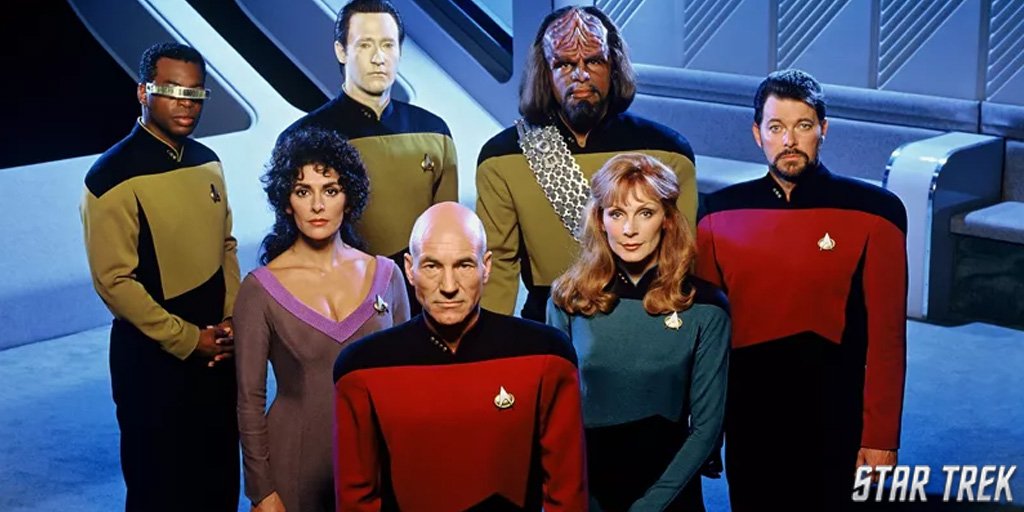 StarTrek's tweet photo. On this day in 1987, we were introduced to #StarTrek: The Next Generation. How has the #TNG crew influenced you? #MakeItSo #Engage #HappyAnniversary https://t.co/uk8Pm8HHAn
