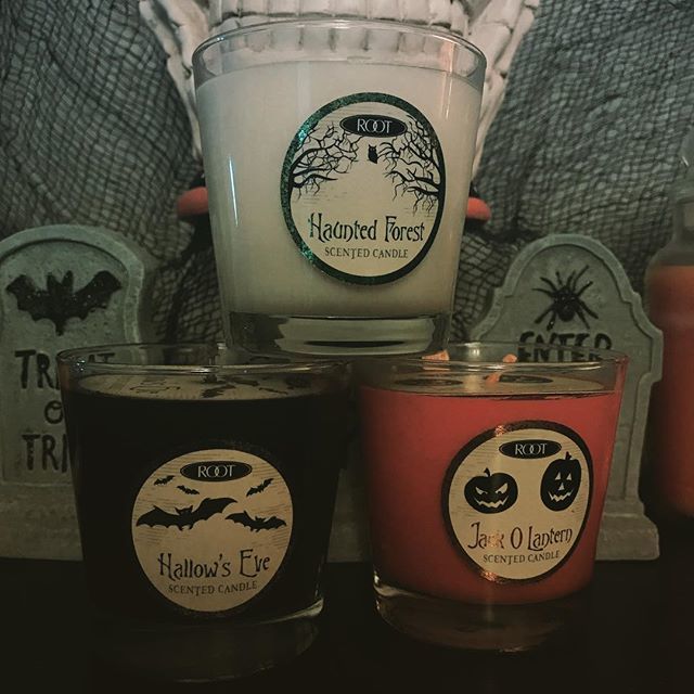 PhillyCandleMan's tweet photo. First time with #rootcandles Full review coming soon but on cold these are nice scents. Haunted Forest is not what I would have pictured a haunted forest smelling like but let’s see how it transforms on burning. @rootcandlebuzz #halloweencandle #happyhal… https://t.co/Tebm6nVLNG https://t.co/s6QMfvmJXL