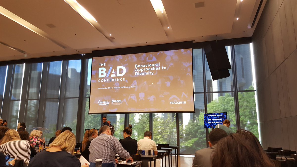rhodaseto's tweet photo. Super excited to be at Behavioural Approaches to Diversity @rotmanschool !! A jam packed day of learning! #BAD2018 #PwCproud #PwCInclusion https://t.co/TxUd1NC3vK