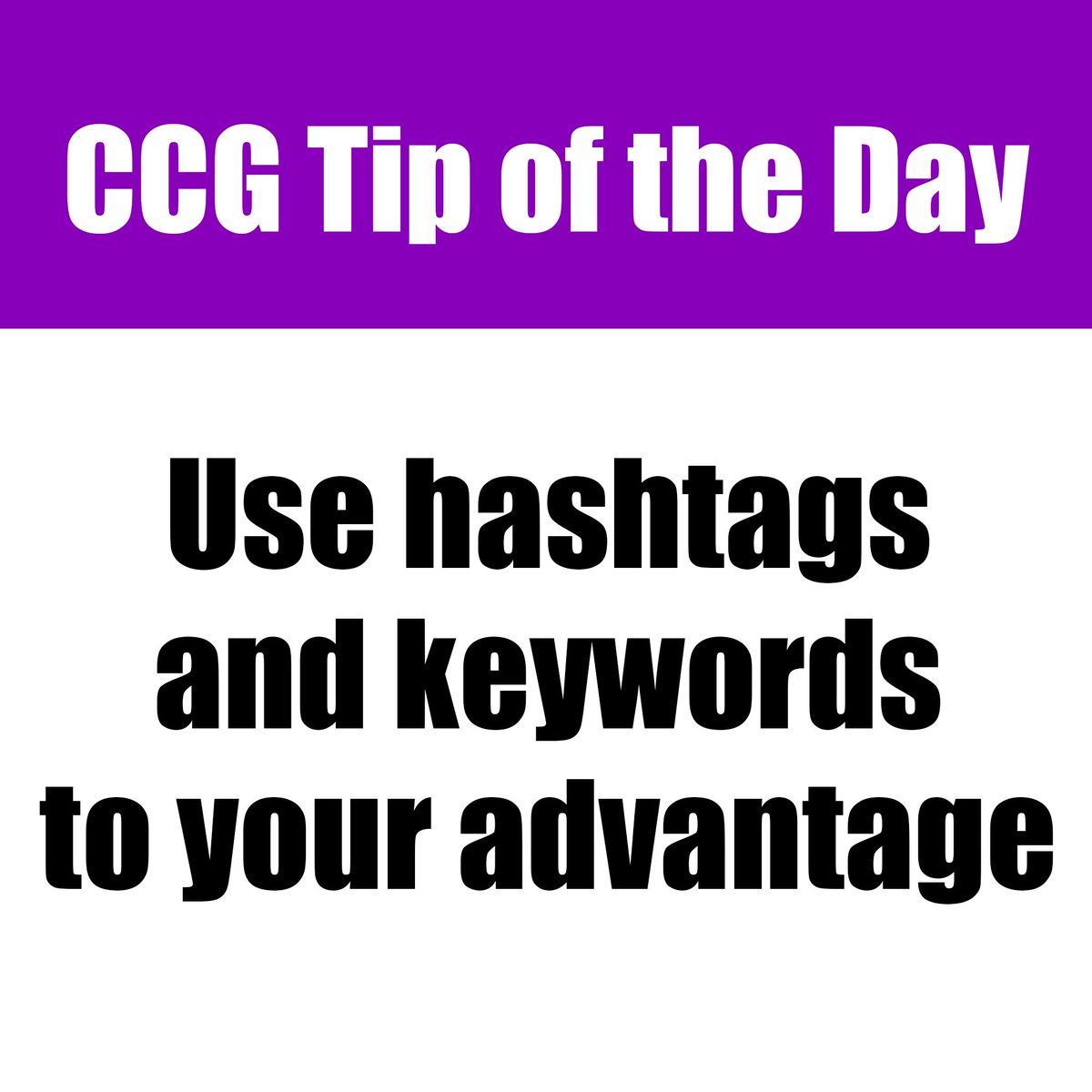 ChristianCGuild's tweet image. ##CCG #TipoftheDay: Use hashtags and keywords to your advantage. These are important tools for discovery. Proper use of these can really impact people's ability to find you.