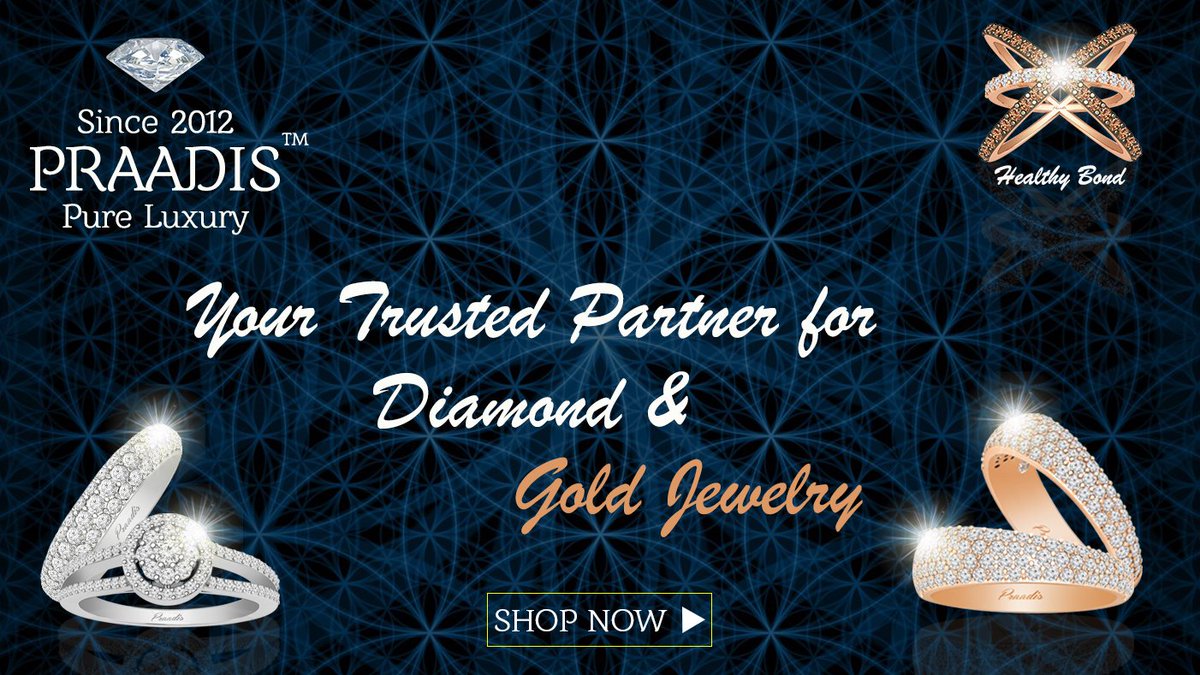 PRAADIS's tweet photo. @PRAADIS offers you an extensive range of precious and treasured 💎Diamond &amp; #GoldJewelry for your lady love to present her on your anniversary, valentine’s day or her birthday. 

Select your choice of gold &amp; #DiamondJewelry on the best price from @PRAADIS https://t.co/NdbXiigROm https://t.co/0rE5ThafeM
