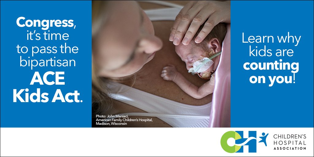 hospitals4kids's tweet photo. Right now, Congress has the opportunity to improve care for some of the nation’s sickest kids. Watch to learn more about the #ACEKidsAct: https://t.co/Ho0oIB67PO https://t.co/CFqLL8I1Ed