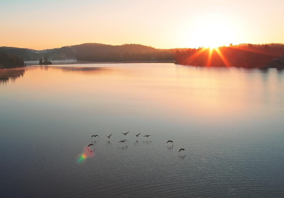 “Like the rainbow after the rain, joy will reveal itself after sorrow” – Canadian-Indian poet, writer, illustrator, and performer, Rupi Kaur 📍Estérel, Québec #FridayFeeling 📷archi.traveller/IG