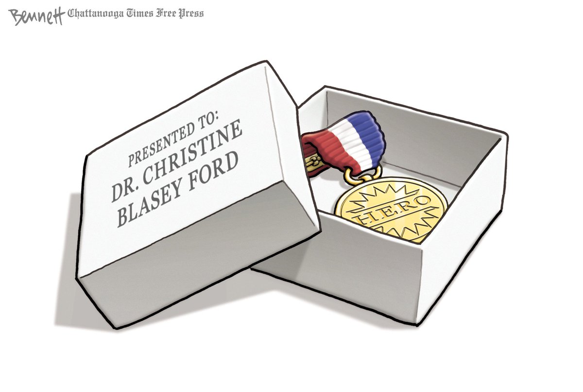BennettCartoons's tweet photo. 9/28/2018- Christine Blasey Ford #DrFord #DrBlaseyFord #ChristineBlaseyFord #BrettKavanaugh #KavanaughConfirmation https://t.co/zqdCwmilac https://t.co/O7bgk7qdo9