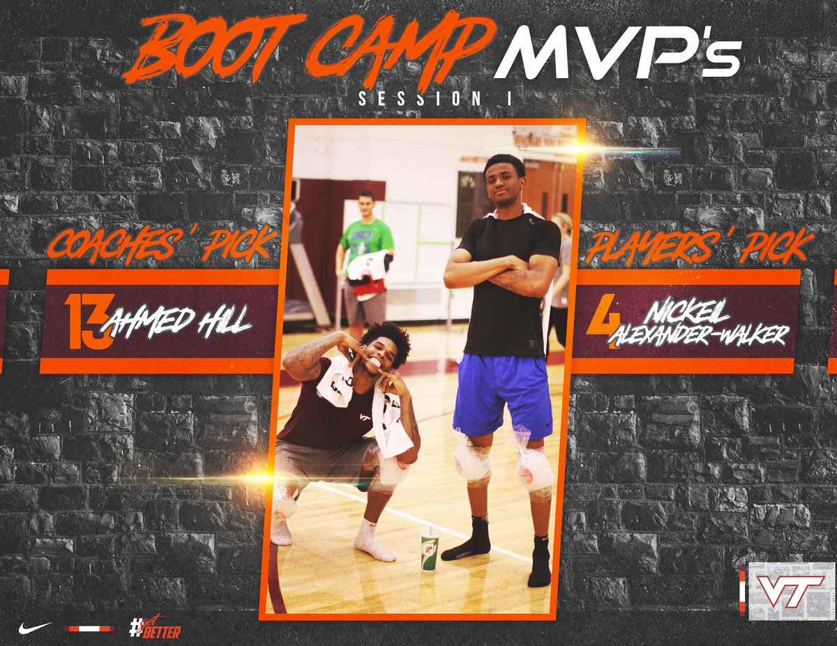 #BOOTcamp2018 👢started this morning.🤼‍♂️

Every 📅 there are tweaks to what we have to accomplish, including how we vote 🗳 for the MVP’s 🏅

Session 1️⃣ winners🏆: 
<a href="/MED_XIII/">Ahmed Hill</a>  ➕ Nickeil Alexander-Walker 👏🏻👏🏿