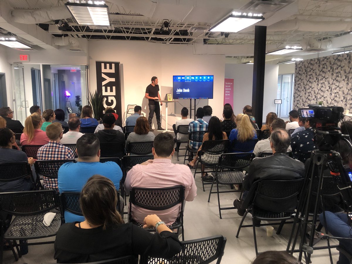CM_Orlando's tweet photo. Great turnout this morning for this month’s talk with John Deeb! Hope you’re here @BIGEYEagency! https://t.co/vadEMHpOsS