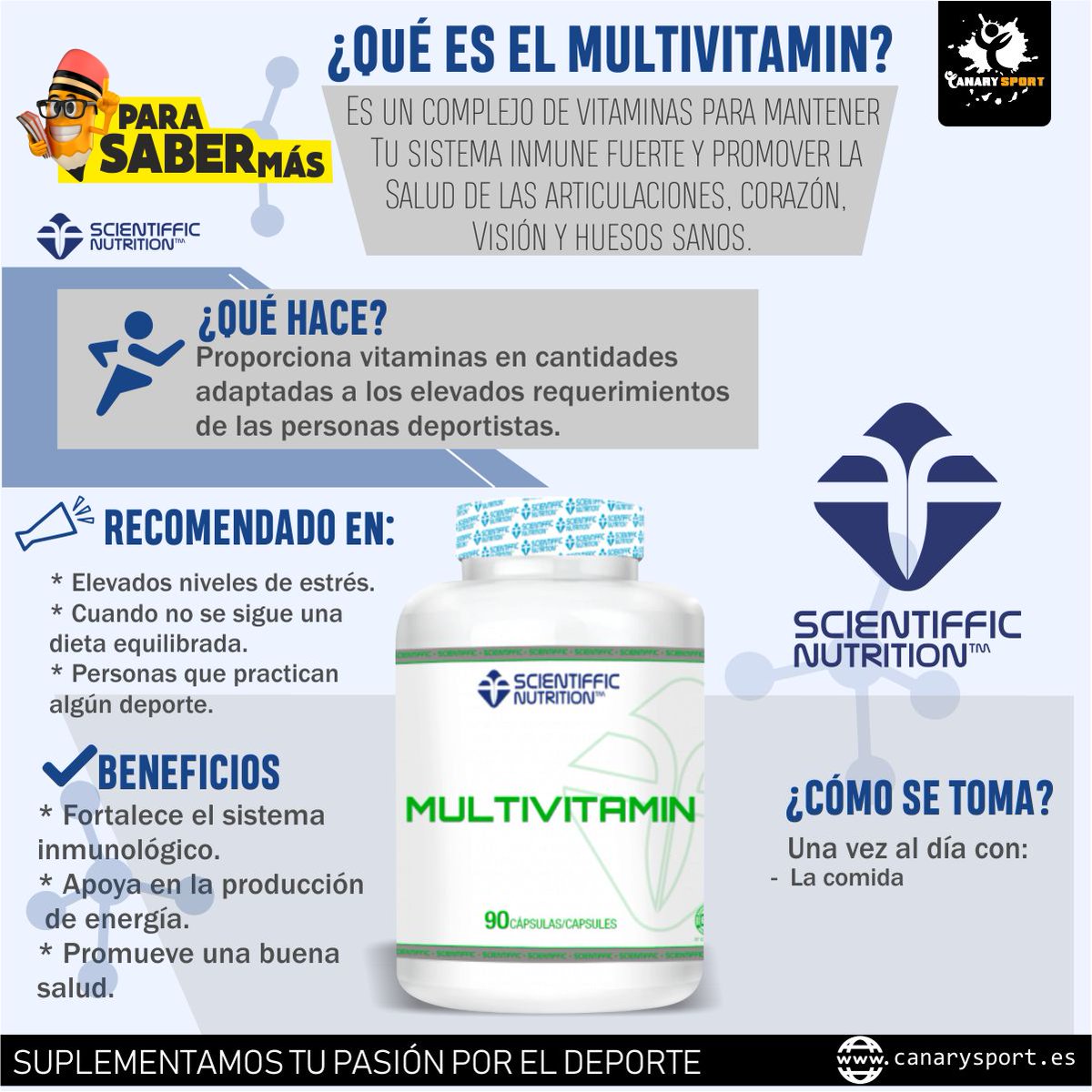 Quieres saber más del Multivatmin💊 de Scientiffic Nutrition💯
Entérate de todo😁 en nuestra sección de Infografías🙌.

#feelcanary
#canarysport

👉canarysport.es🛒