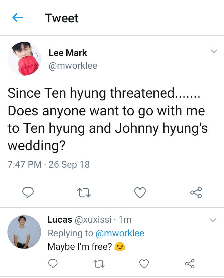 infiniteleecity's tweet photo. 《 lumark/markhei au》
Lucas is reckless, impulsive, and hates anything that has to do with his parents. So when a mess arises one day in the Wong household, he just needed one final push to pack his bags and go, A push in the form of a wedding invitation and a certain Mark Lee. https://t.co/Shu251NHIJ