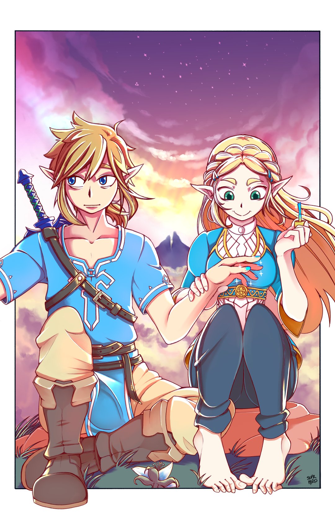 𝙩𝙖𝙢𝙖𝙜𝙤 🎏 VGEN on X: Zelda doing Links nails #botw