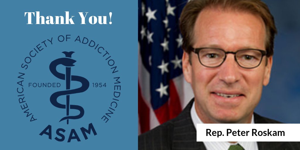 Thank you @PeterRoskam for your leadership in ensuring that the #opioid legislative package will help to bolster the addiction medicine workforce! #HR6 ow.ly/yzIa30lZVXj #TreatAddictionSaveLives