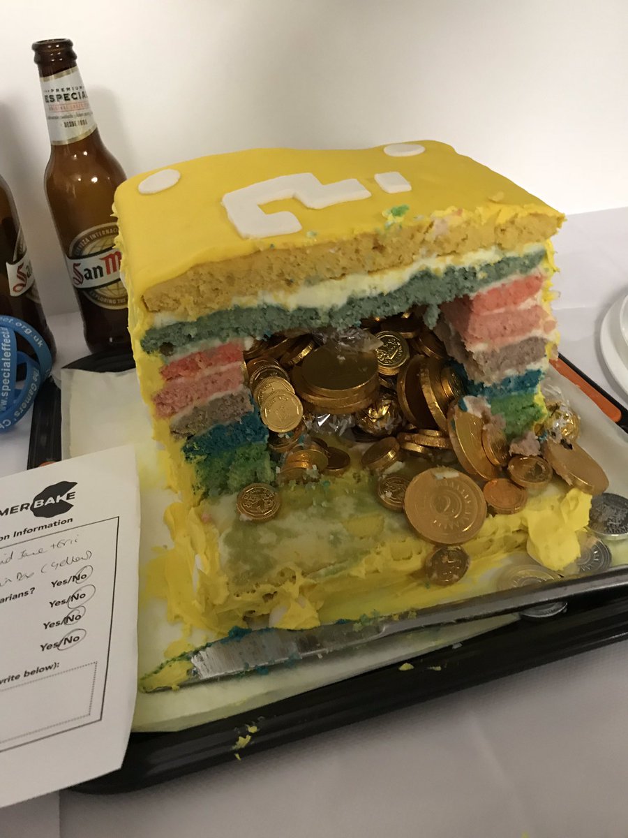 Gamerbake's tweet photo. What’s in the box? Answer: gold coins, of course! #Gamerbake https://t.co/ig2CR14iM9