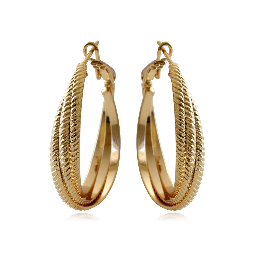 OlenataBoutique's tweet photo. Gold plated twisted round hoops Earrings with Laser Sparkle Cut (30 mm). Free shipping to US address. Fast delivery. https://t.co/uQBm0V2Cak
#Fashion #Jewelry #GoldPlated #Earrings #TwistedHoops https://t.co/MbWiavJ12x