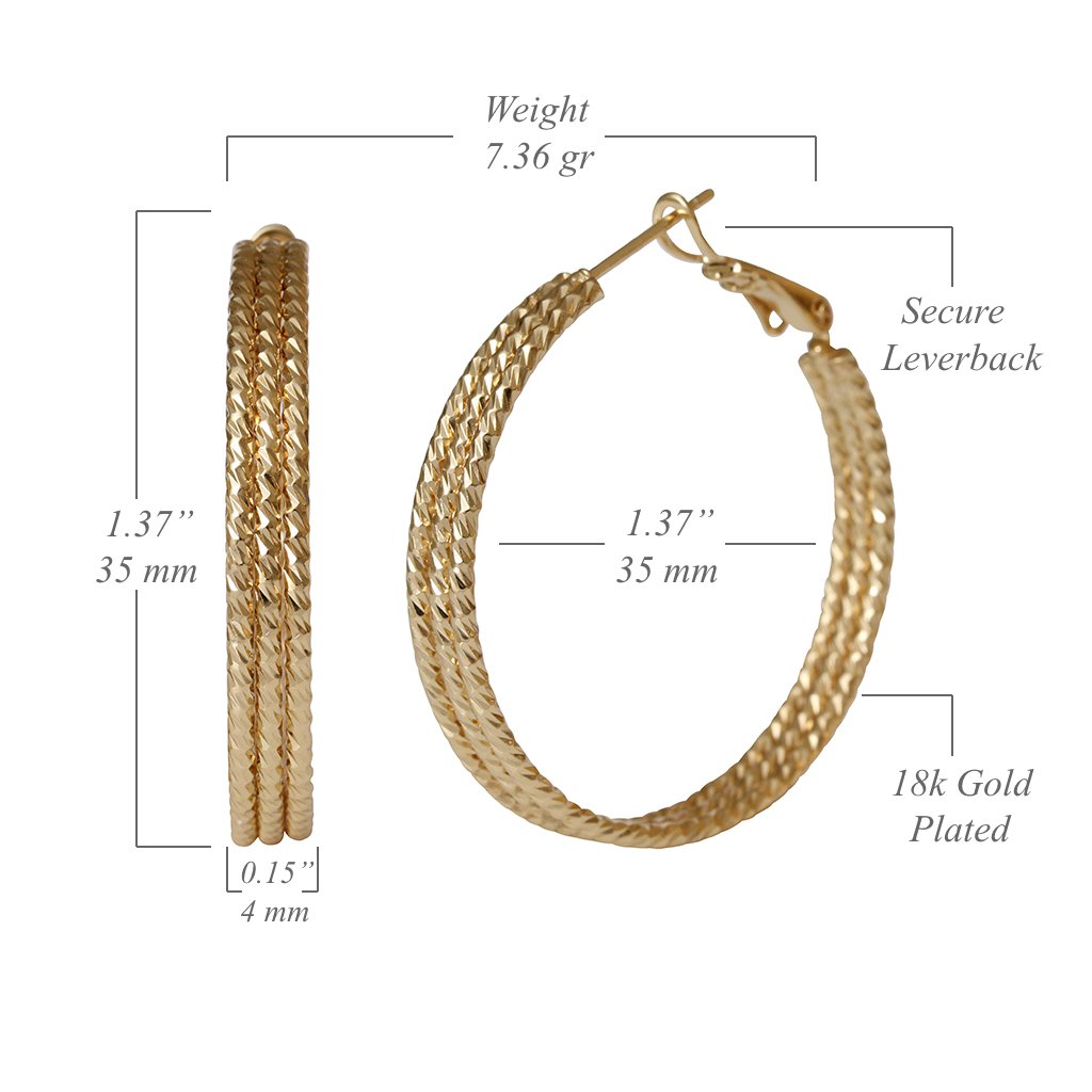 OlenataBoutique's tweet photo. Gold plated hoops Earrings with Laser Sparkle Cut (35 mm). Free shipping to US address. Fast delivery. https://t.co/TzG6px7tkX
#Fashion #Jewelry #GoldPlated #Earrings #TwistedHoops https://t.co/gopqVR4Naf
