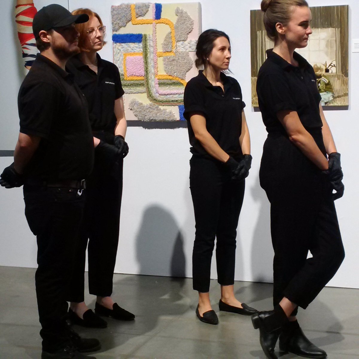 museumpros's tweet photo. Museumpros volunteer crew listening and watching attentively for cues from Waddington's auctioneer Stephen Ranger at last night's 'Art Social 2018' auction in support of the vital work of @canarca. What a great event and a great party! #canadianart #auction https://t.co/SpTkSTZucQ
