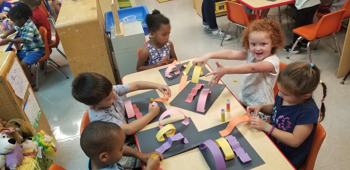rebekah_bata's tweet photo. "Lines that Wiggle"..our kiddos listened to this story and made line structures, learned about different types of lines, and had a blast! We are all wondering.. where can we find lines?
#FloydCoSchools 
@MESBlueDevils https://t.co/5BmGZSQE5y
