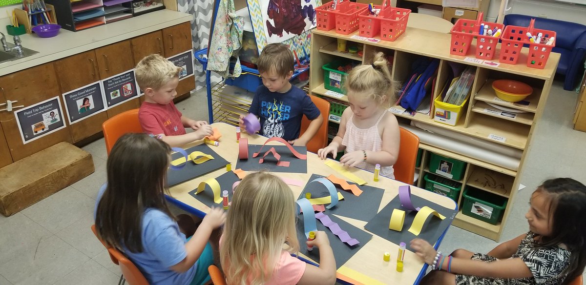 rebekah_bata's tweet photo. "Lines that Wiggle"..our kiddos listened to this story and made line structures, learned about different types of lines, and had a blast! We are all wondering.. where can we find lines?
#FloydCoSchools 
@MESBlueDevils https://t.co/5BmGZSQE5y