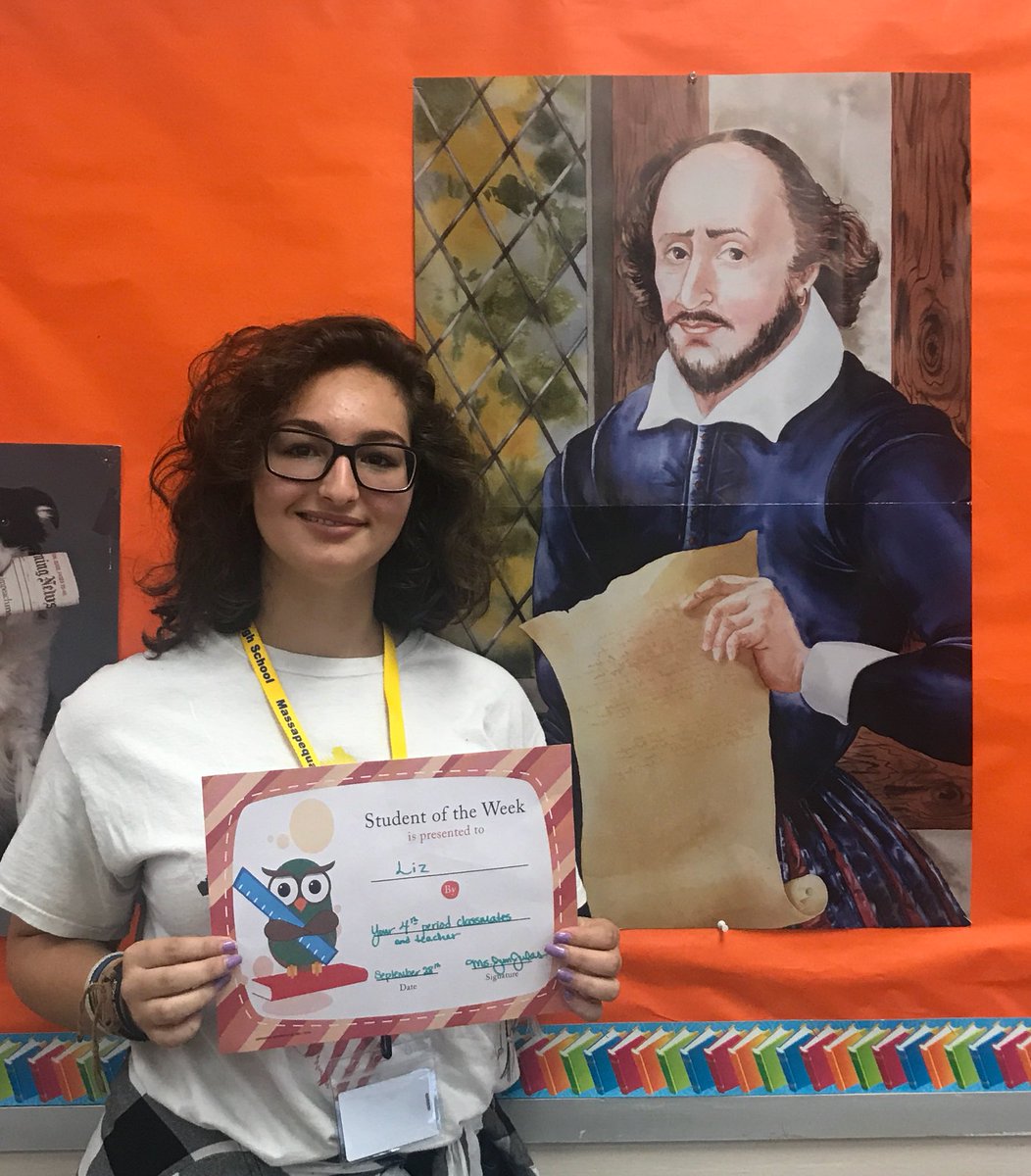 Congratulations to Liz and Lauren, our students of the week! Your contributions to class discussions and the writing you shared impressed your classmates. #msjsow #proudofyou