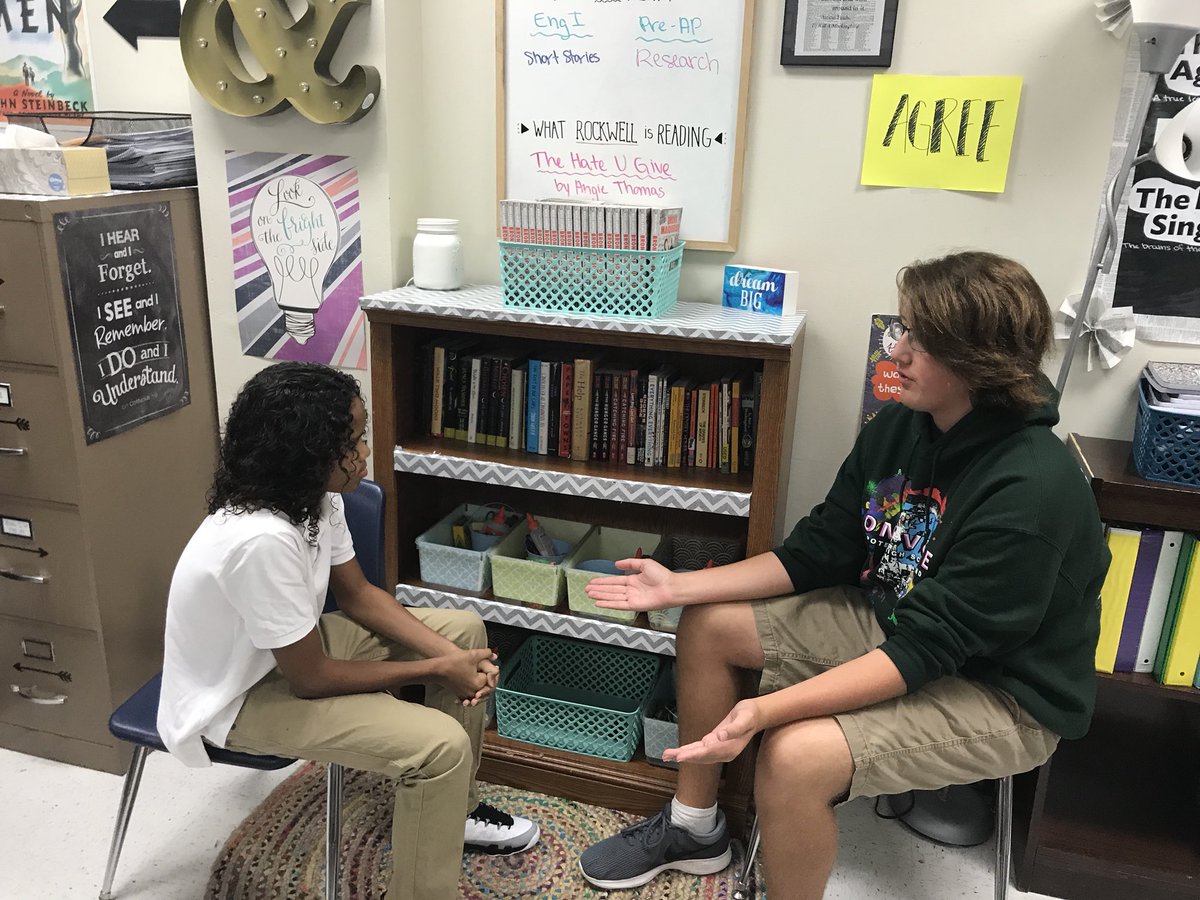 RockwellEnglish's tweet photo. Conversations were reeeeeal in class today! Loved the sharing of opinions and efforts to support ideas with evidence. G.O.A.T.s here!! #expositoryprep #englishislit #asinliterature #lovemystudents #andhashtags #poteetstrong https://t.co/SuBDeQHyPs