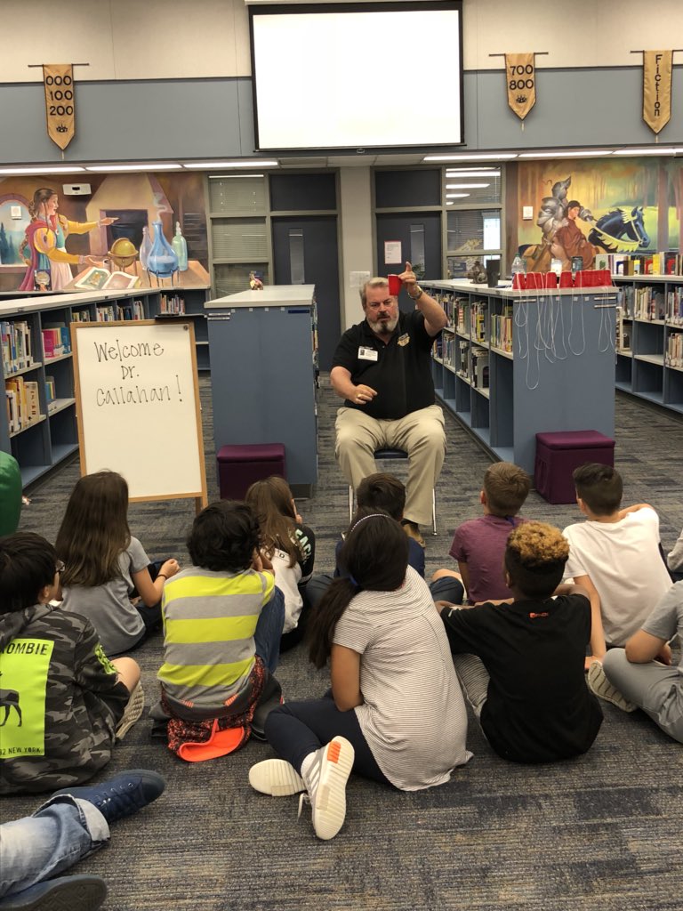 Welcome Professor Dr.Callahan to our 1st Career Day for 2018-2019 school year