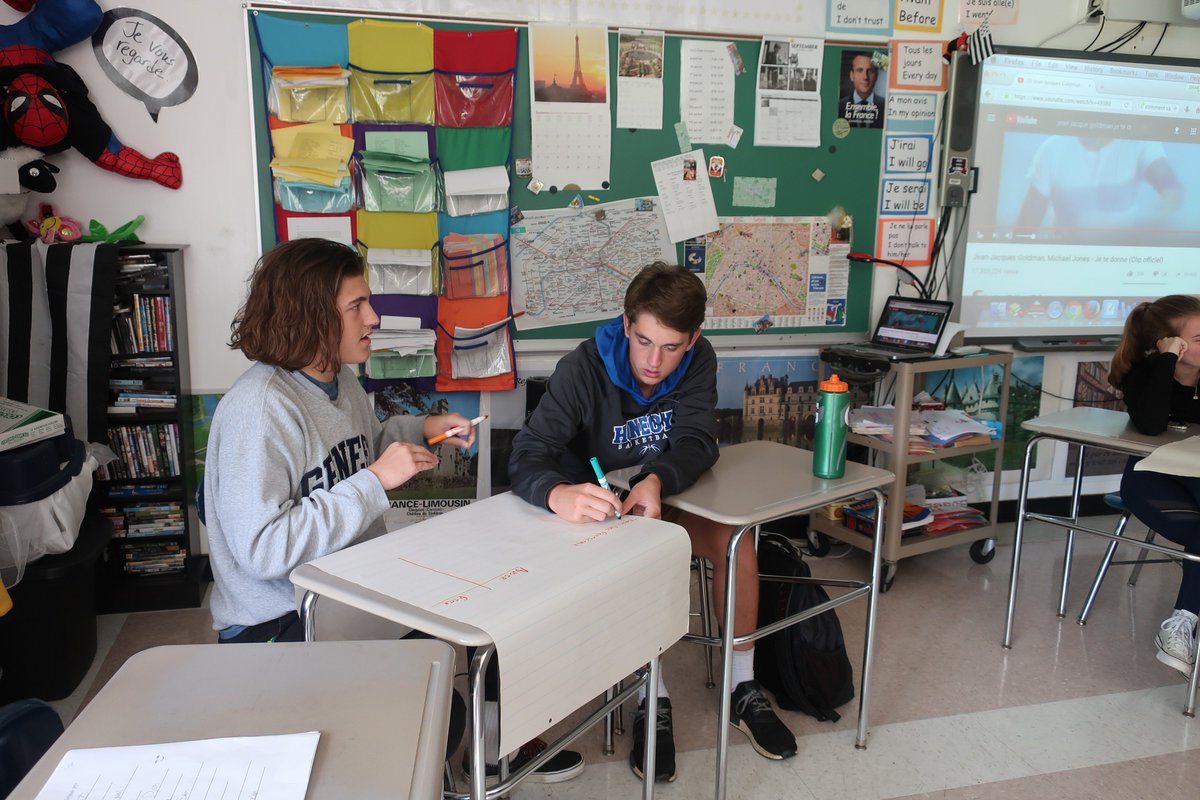 HCSPennHen's tweet photo. Brainstorming all we know about the passรฉ composรฉ. Next up - the differences between the passรฉ composรฉ and the imparfait. We are ready. #Frenchrules ๐ซ๐ท๐ซ๐ท๐๐ https://t.co/CkuBRIHC9W