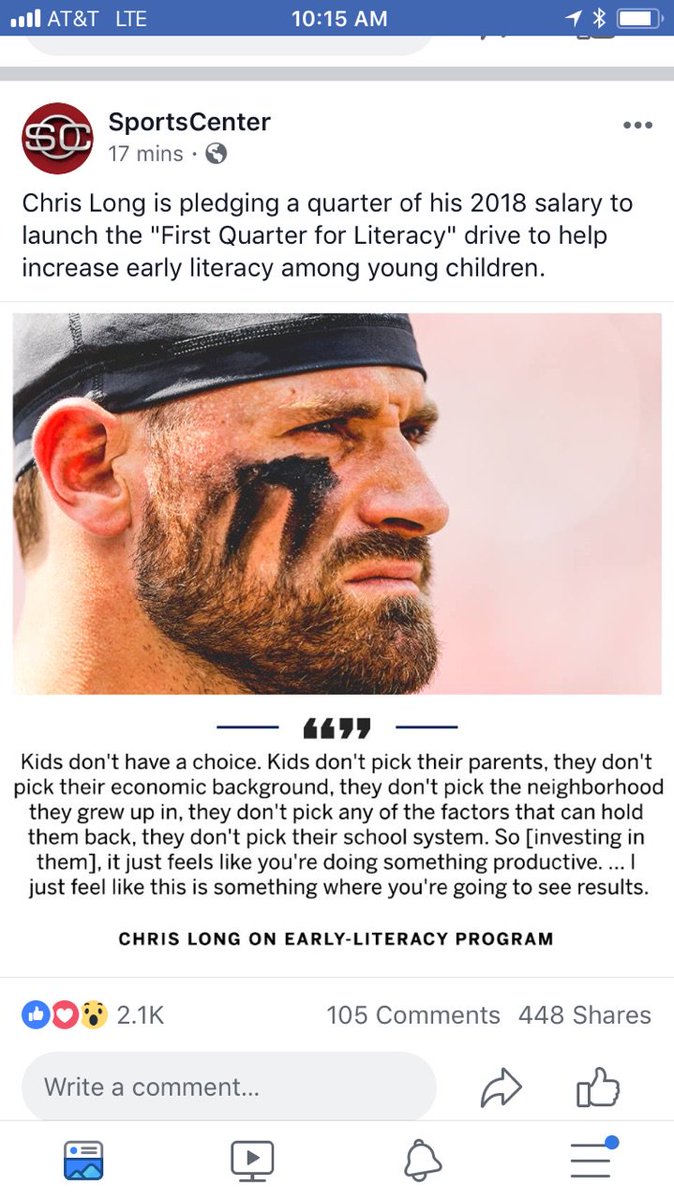 lahanks76's tweet photo. Wow!!  Thank you, Chris Long! https://t.co/bg6g2mv9yp