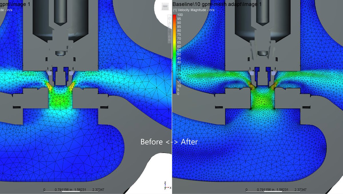 ADSKSimulation's tweet photo. For this #Autodesk #FEAFriday, lets do a deep-dive into the solution-adaptive mesh updates within #AutodeskCFD 2019.1: https://t.co/fyJFanRNz6 https://t.co/x7XWlptZN1