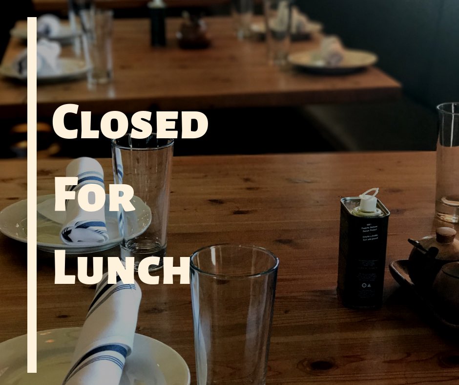 <a href="/3sixtykitchen/">Three Sixty Kitchen</a> will be closed today for lunch service. We’re sorry for the inconvenience and look forward to serving you soon.