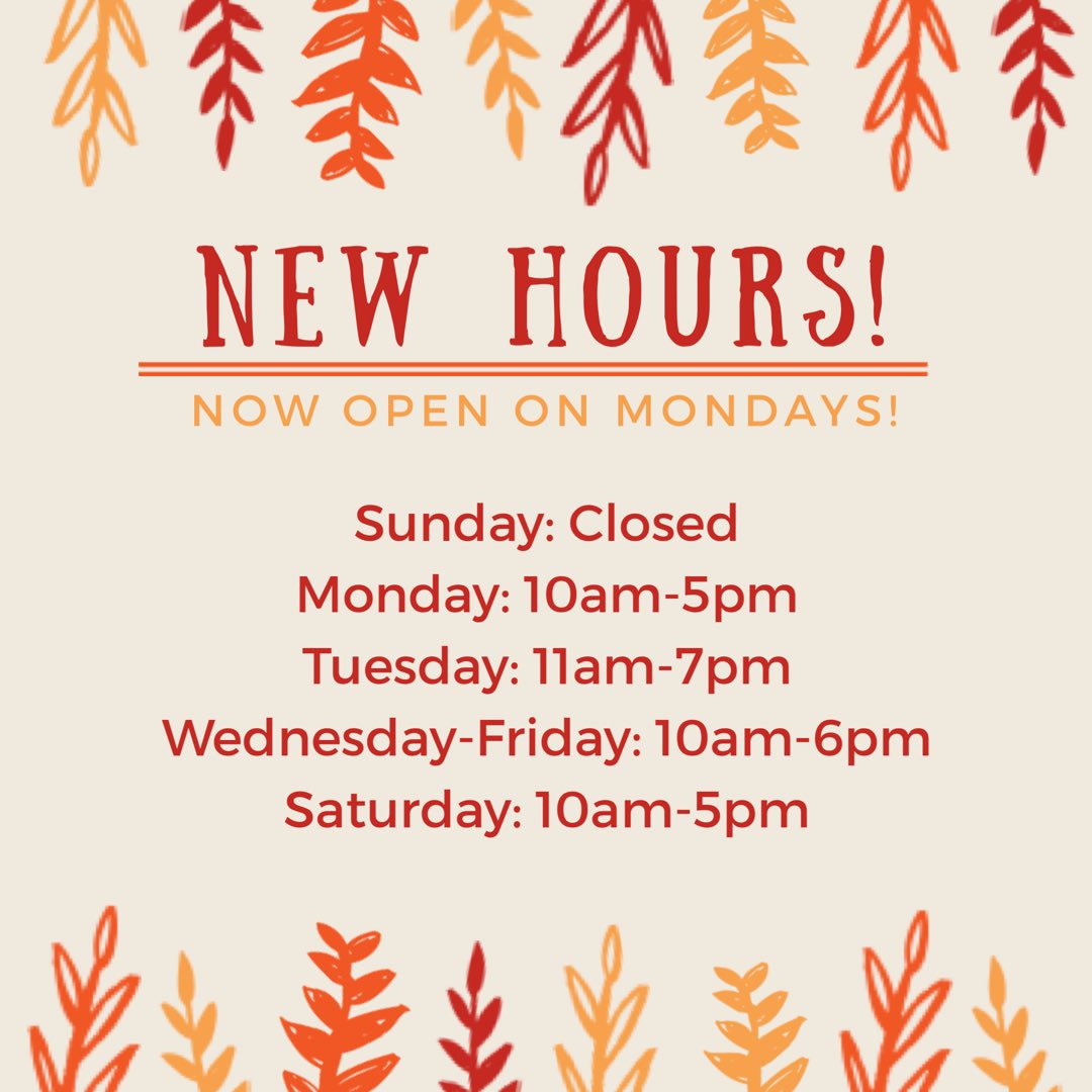 BraGarden's tweet photo. We’re kicking off the fall season with new hours! Now you can come experience the joys if a properly fitted bra on Mondays, 10am-5pm. We hope to see you October 1st! #bragarden #lovethewayyoubloom #brafitting #braboutique https://t.co/iAY72XBJa7