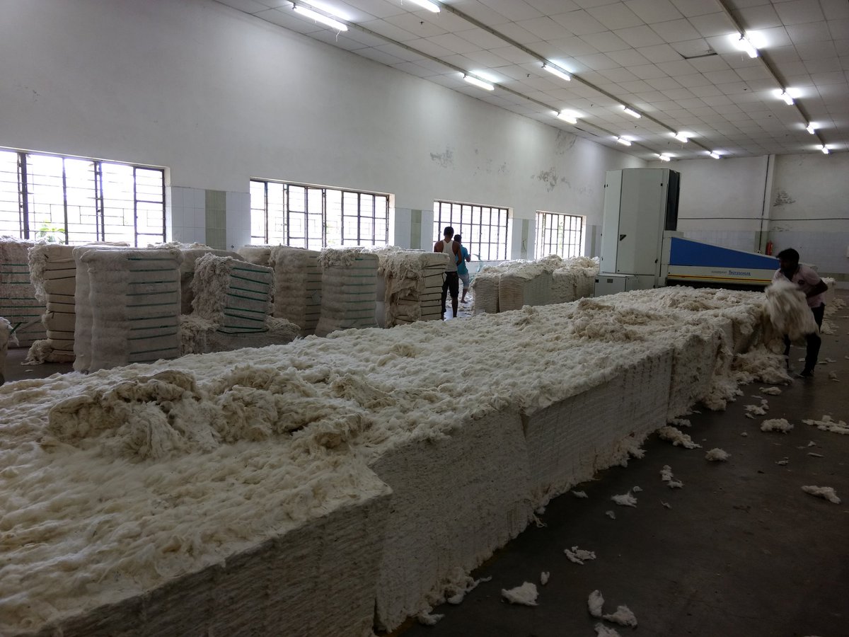 yayavaree's tweet photo. My recent visit to Raj Nagar Textile Mill in Ahmedabad, introduced me to journey of yarn from raw cotton to end product. It's really interesting and exciting to see processing of cotton and making of a thread. 
#textiletrail #textiles #yayavareeingujrat https://t.co/1vvns6Rhrk