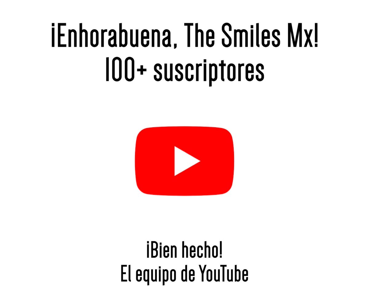 TheSmilesMx's tweet photo. Muchas gracias por seguirnos en nuestras redes y plataformas, llegar a 100 suscriptores en @youtube nos pone muy contentos con la vida!! Muchas gracias por seguir nuestra música, muy pronto llegará nueva música y más de nosotros para ustedes 📀⚡️❤️

https://t.co/RnOIFT4kq9 https://t.co/cqthOzVeym