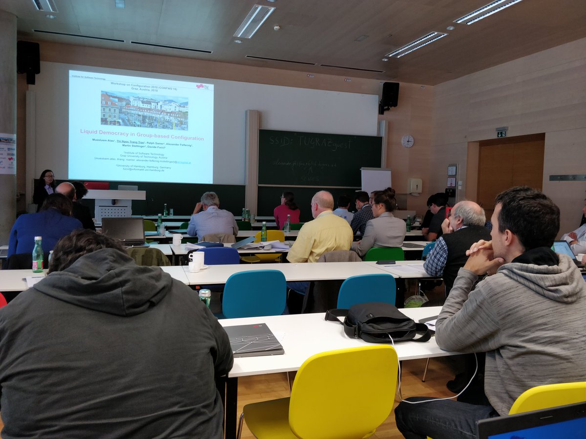 Xtoph88's tweet photo. An amazing workshop on configuration (@ConfigurationWS) has just ended. It was a great experience. See you all soon.
#configuration #workshop #research #tugraz #fhkärnten https://t.co/qo4jAFekHh