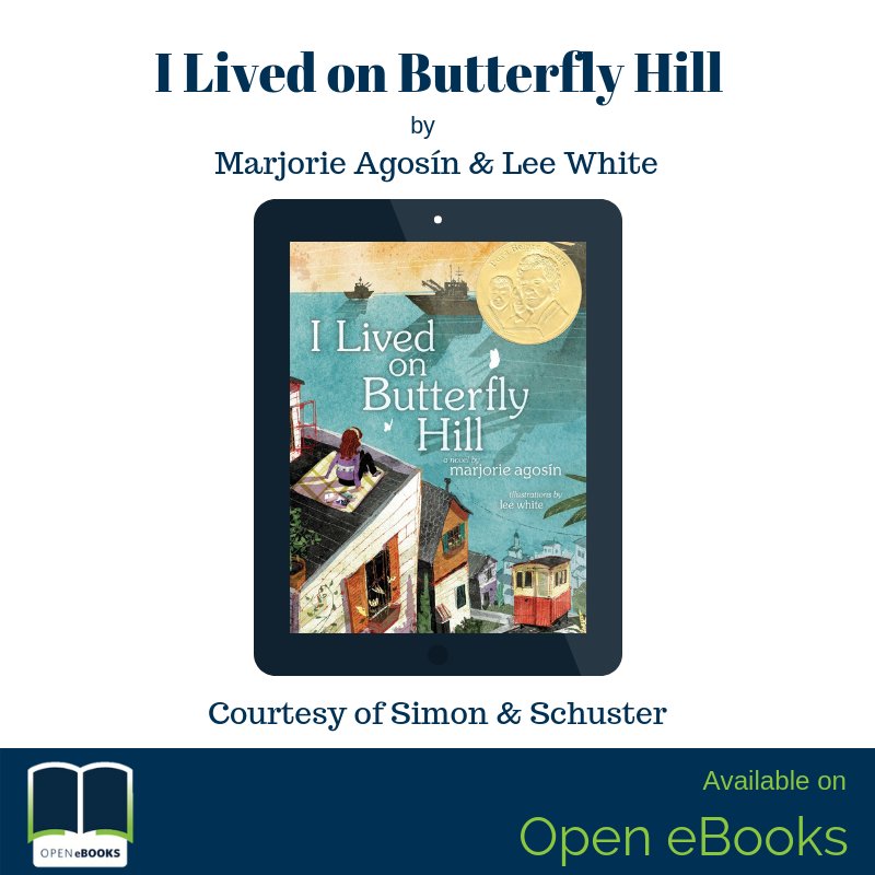 Today's #FridayReads pick is #purabelpre award winner 'I Lived on Butterfly Hill' by Marjorie Agosín, a story of exile and reunion during the Chilean coup #HispanicHeritageMonth