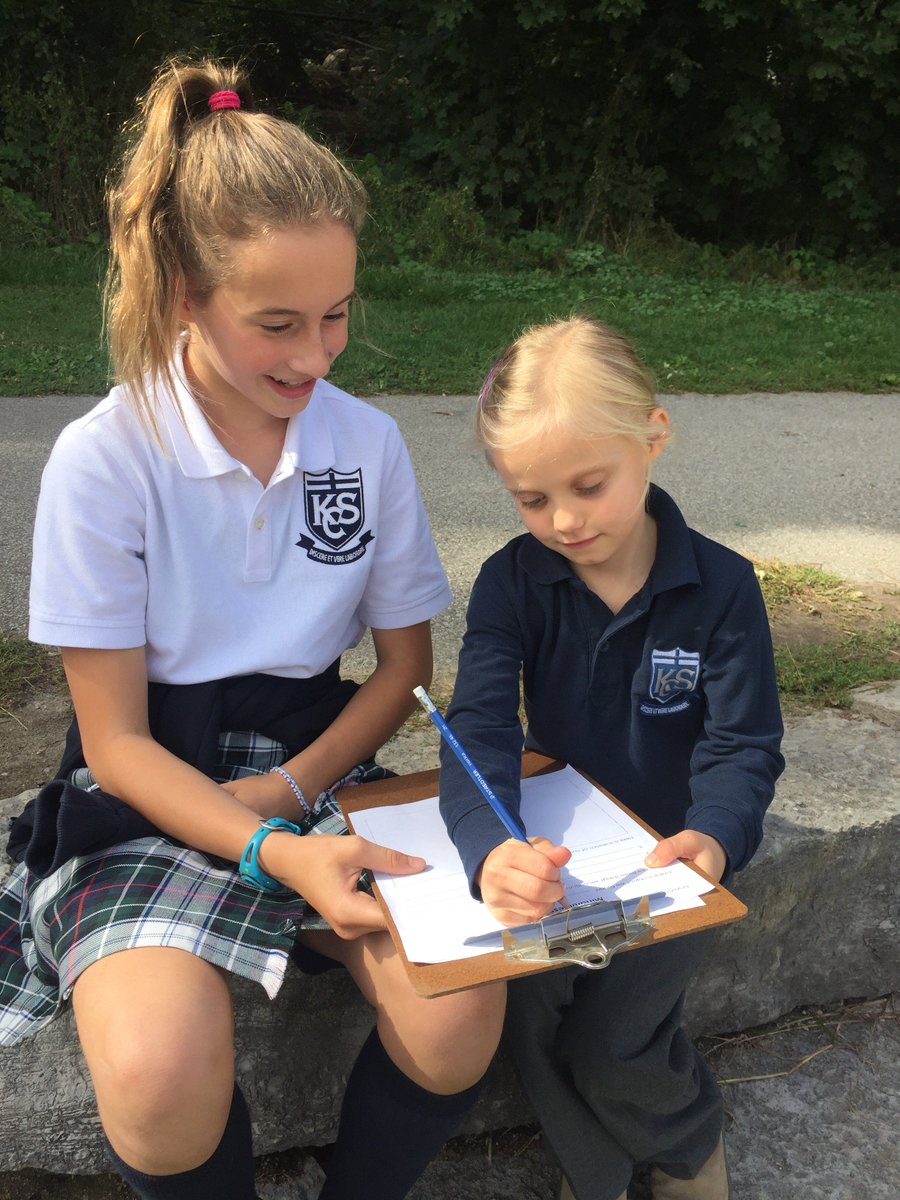 KCSMatters's tweet photo. Grade 1 students practice mindful observation in nature with their grade 7 Mindfulness buddies. #QuestionAndBeCurious #ThinkAboutYourThinking https://t.co/3TbWuL87Ia