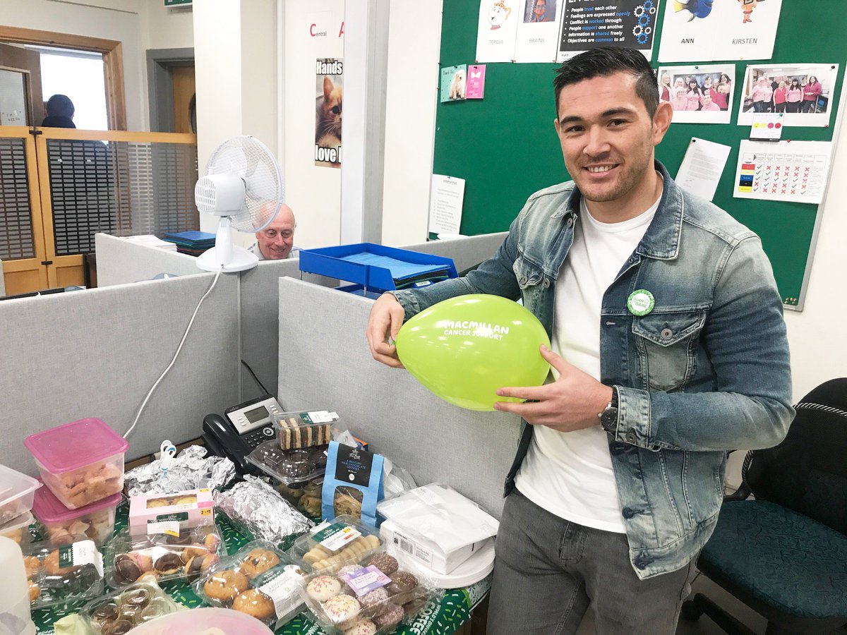EuroCommercials's tweet photo. Enjoying a cup of tea and cake for the World's Biggest #CoffeeMorning Thoroughly enjoyed by all staff! All money raised will go towards #macmillan https://t.co/64LRPuJNfD
