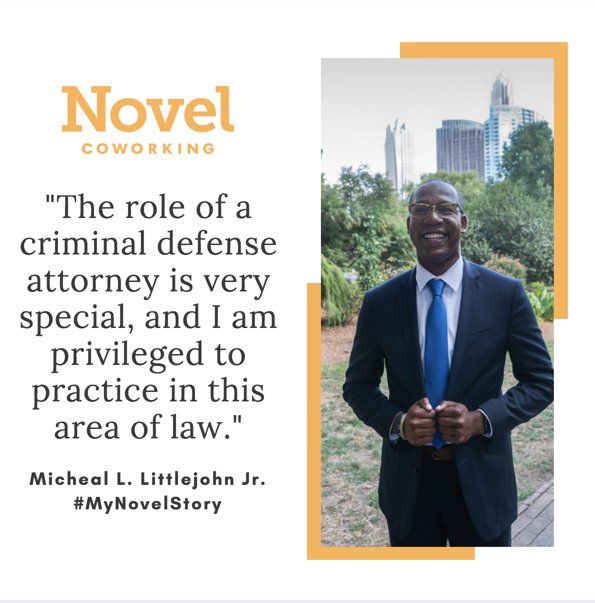 ExpansiveWork's tweet photo. We interviewed #NovelClient Micheal L. Littlejohn Jr about his #lawpractice. Read why he loves his work and his office.
#MyNovelStory https://t.co/1ZAq1gn65A https://t.co/s03KmB8A3y