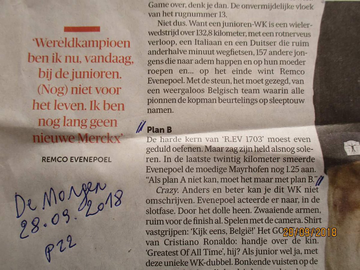 BrusselsPlanB's tweet photo. Le #PlanB de Remco Evenepoel très réussi * Remco's #PlanB zéér geslaagd * #PlanB very succesfull for Remco Evenepoel 😏

#Winning #Cycling
@demorgen @EvenepoelRemco @quickstepteam https://t.co/uuSchR9T7Q