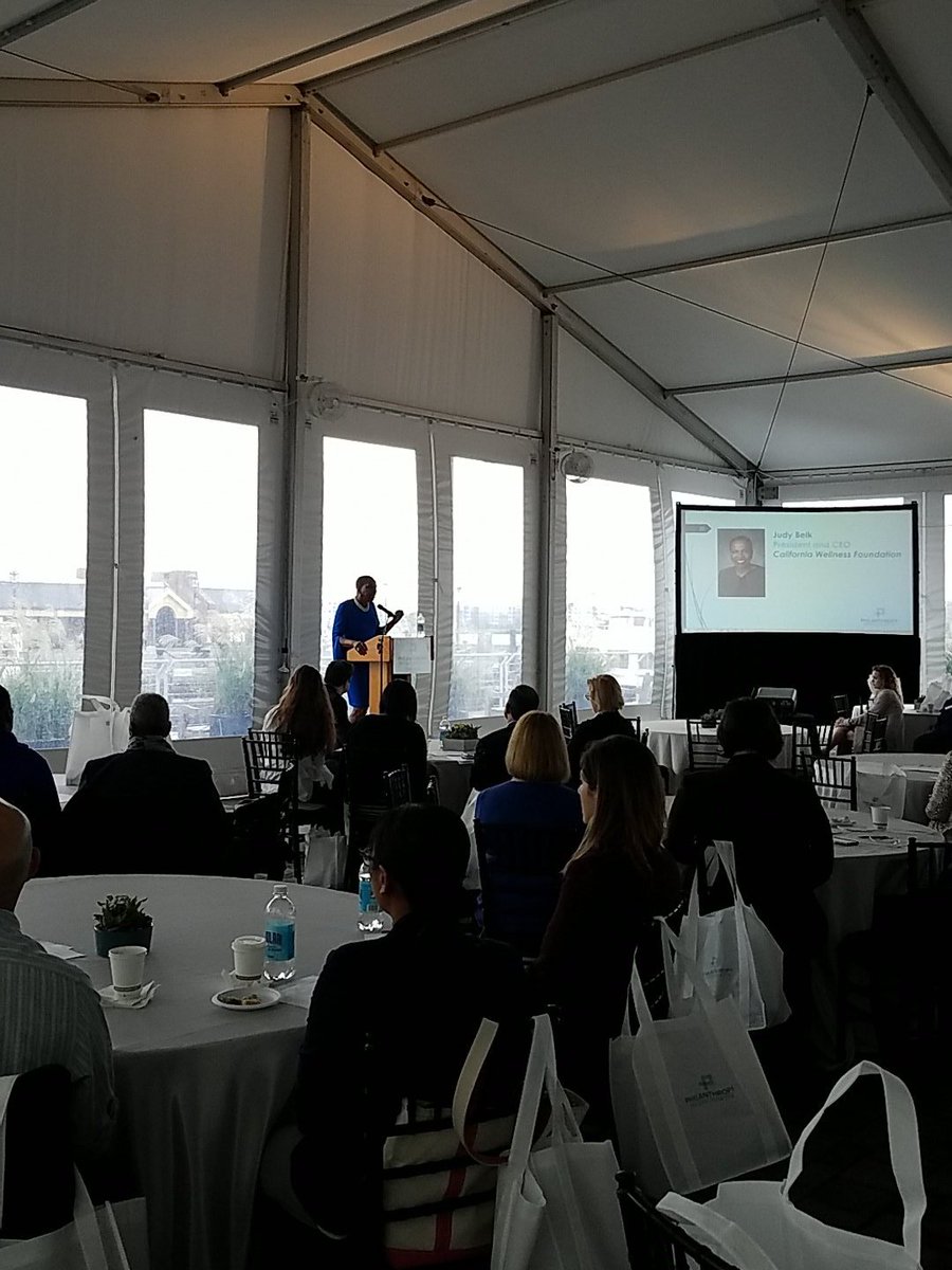 Judy Belk engaging and inspiring philanthropic leaders at Annual Mtg @PhilanthropyMA "Need to find a way to talk about race in positive ways not divisive"