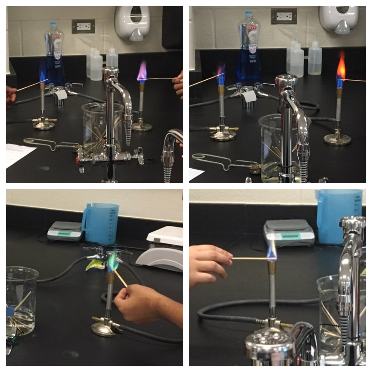 RLRing1's tweet photo. Always one of my favorite days!! Oh, and the kids love it too π#chemistry #electrons #flametestlab https://t.co/WT1p39VG3d