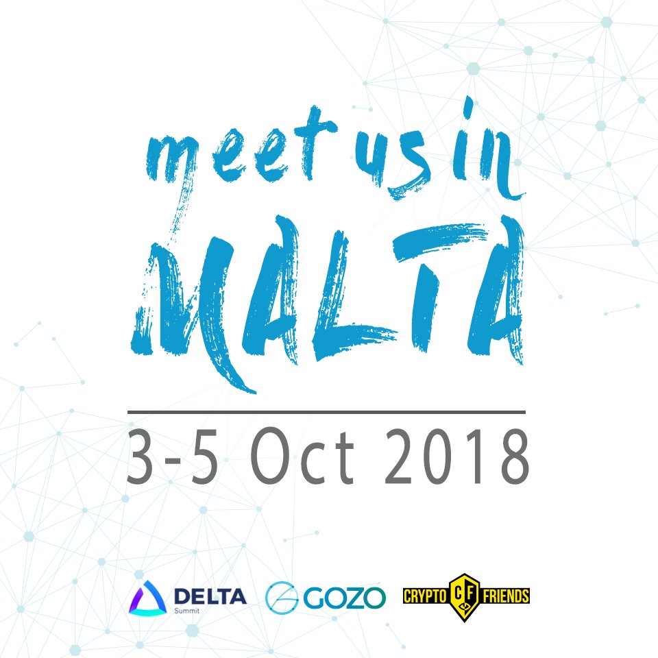 Gozo_io's tweet photo. As we prepare for @cryptofriendsio Delta Night and and the #DeltaSummit in #Malta next week, here's a throwback of our co-creators at the @Blockshow in #Berlin. #MeetusInMalta #CryptoFriendsDeltaNight #Gozo #Travel #TokenizeYourLoyaltyPoints https://t.co/a3Rm2CXvFH