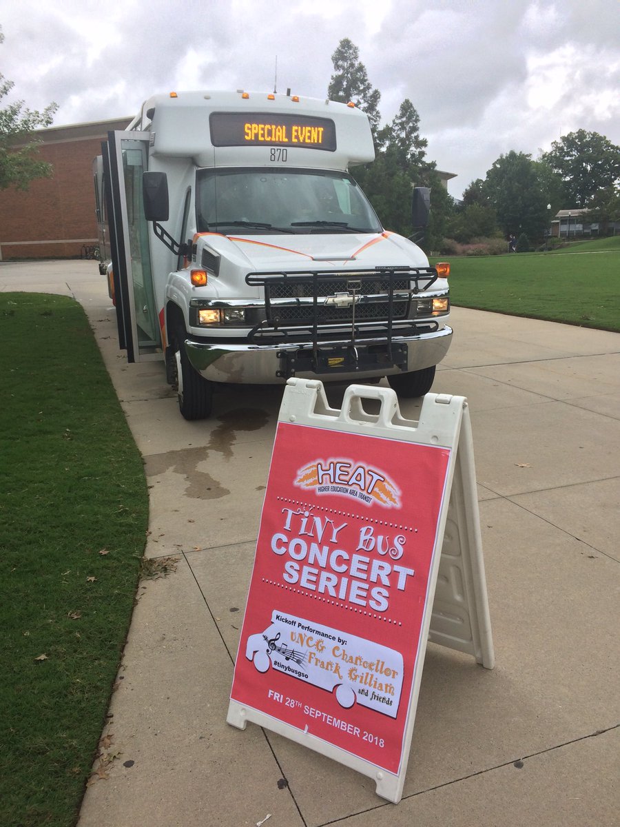 GTAHEAT's tweet photo. Almost time for the show! #tinybusgso @UNCG https://t.co/XFmavkHIjn
