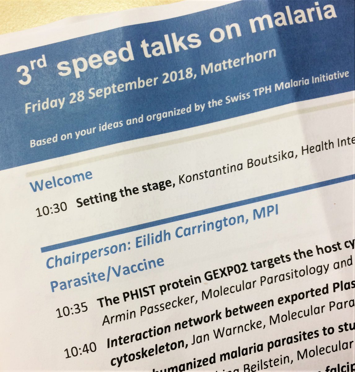 Thanks for having us at the 3rd speed talks on #malaria, @SwissTPH !
With over 200 employees working on malaria-related projects, the @SwissTPH certainly has an impact in the fight against the disease!
#EndMalaira #GemeinsamGegenMalaria #SchweizWirkt