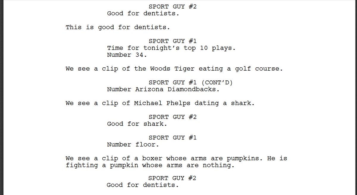 I forced a bot to watch over 1,000 hours of SportsCenter and then asked it to write a SportsCenter episode of its own. Here is the first page.