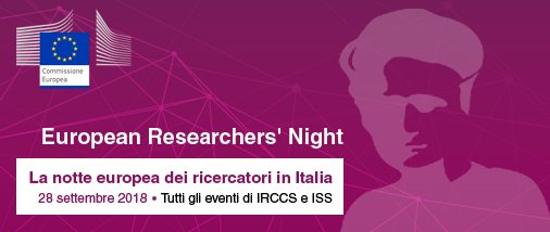 MinisteroSalute's tweet image. #28settembre2018 è la #NottedeiRicercatori. Centinaia di eventi in Italia per far conoscere il mondo della #ricerca: laboratori aperti, workshop, installazioni, esperimenti interattivi, giochi scientifici… La Mappa degli eventi organizzati da IRCCS e ISS bit.ly/2MWEuss