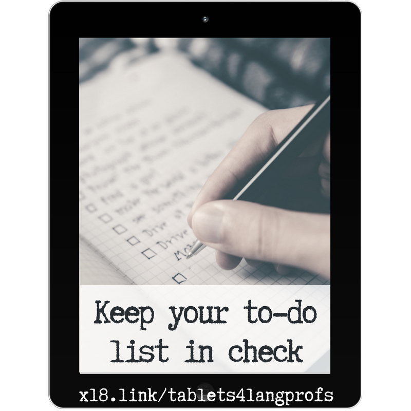 Goldsmith_Josh's tweet photo. Maximize your #productivity wherever you are.
Client management, #invoicing, to-do lists - you name it. It’s all covered in Lesson 4 of “Tablets for Language Professionals: Business and Productivity.”
October 4th at 6 pm BST.
https://t.co/dVFFHkxV2R #tabtech #tablet https://t.co/TI1CwsQMkL