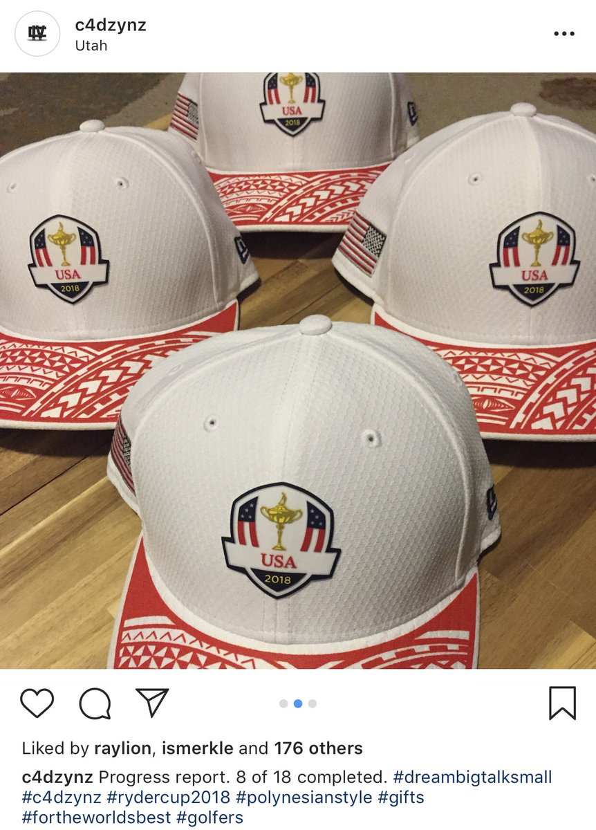 x_hems's tweet image. Keep an eye out for @c4dzynz caps on @tonyfinaugolf and crew today! @RyderCupUSA #PolyStyle