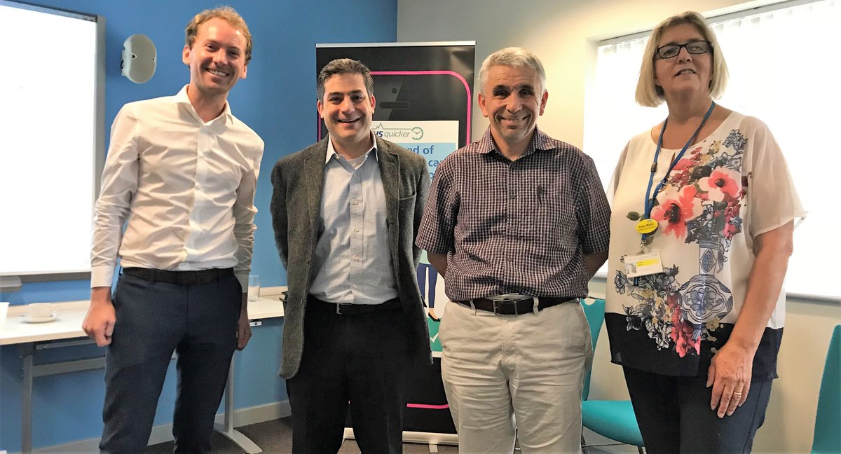 HealthInSW's tweet photo. A great day @HorizonTorquay discussing the best way to spread #innovation in the NHS with Joe McCannon who is visiting from the US to share his expertise in large-scale change @cjmccannon @TorbaySDevonNHS #spread #innovationsw https://t.co/rsR8WzLVfq