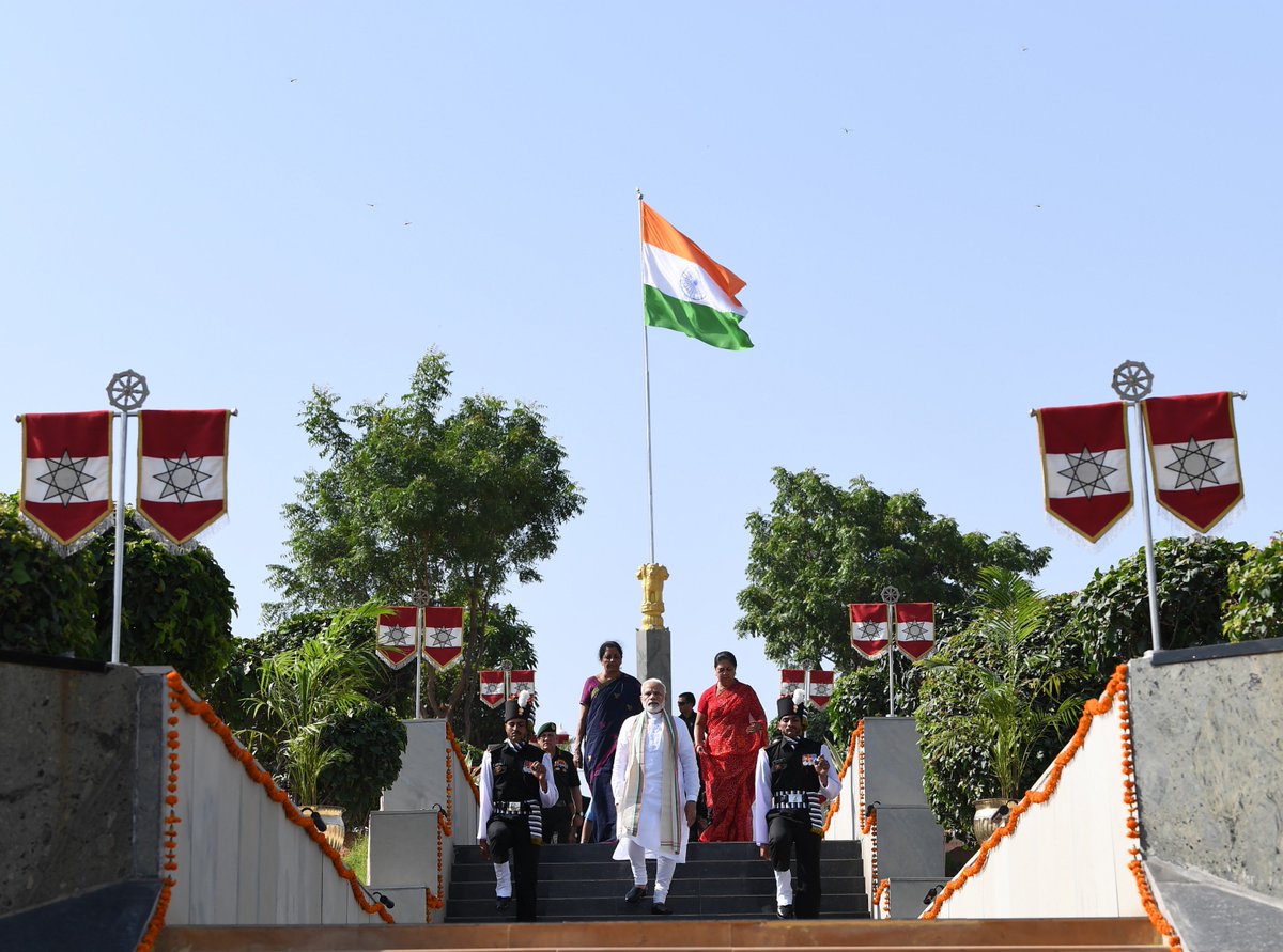 At Jodhpur's Konark War Memorial, paid homage to the brave soldiers who protect our nation. 

India will always be grateful to our armed forces.
