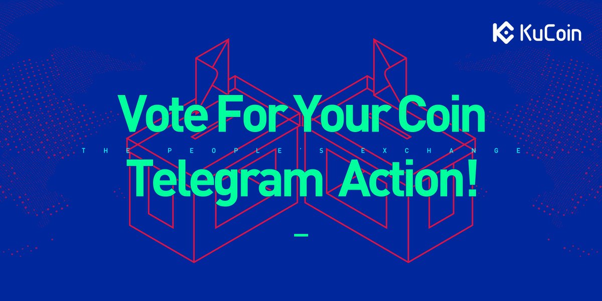 KuCoinUpdates's tweet photo. Don't forget our Vote For Your Coin On Telegram Action is now live! Check how to participate here: https://t.co/nhgPTsxlCc

#Crypto #cryptocurrency #cryptoexchange #BTC #ETH #Blockchain #KuCoin #KuCoinExchange https://t.co/EvvJvu4vU7