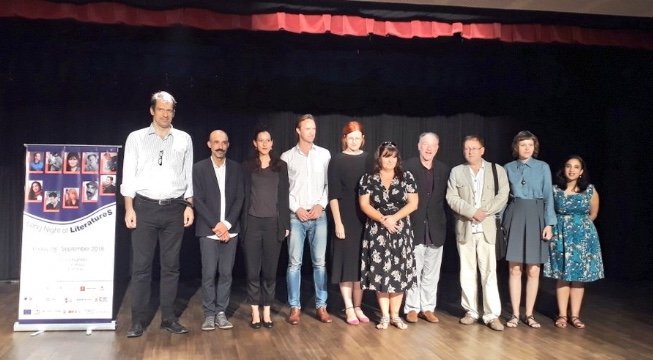 EU_in_India's tweet photo. The wait is finally over as we are here at #LongNightOfLiteratureS 2018✍🏻 Join us for an evening full of interaction, learning and exchange with 10 authors from Europe! #LongNightOfLit #EYCH2018 https://t.co/1bvOubDPJm